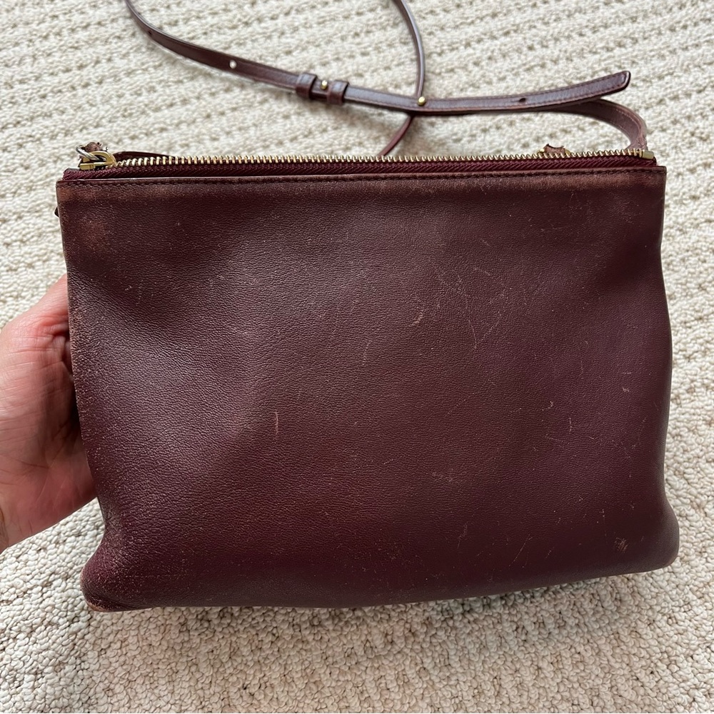 Celine Large Trio Crossbody Bag in Burgundy - Picture 4 of 9